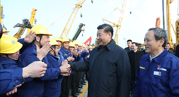 中共中央总书记、国家主席、中央军委主席习近平亲临时博SHIBO(中国)集团考察调研
