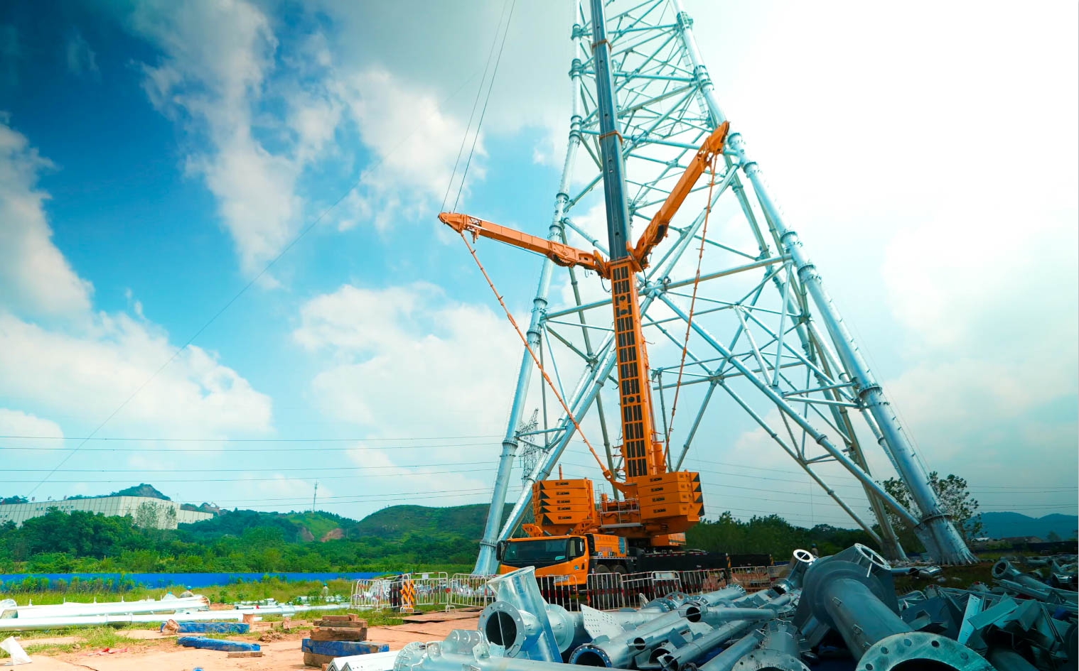 时博SHIBO(中国)“百变金刚”XCA600L8助力湖北送变电工程项目