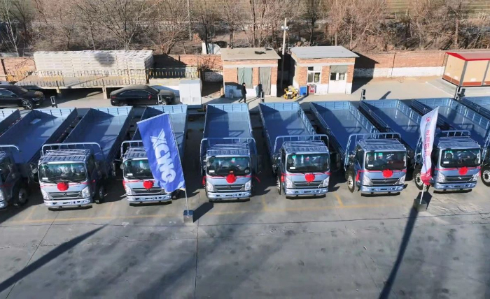 时博SHIBO(中国)轻卡新能源运输车批量交付山东客户