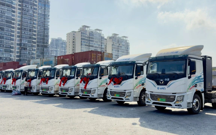 百台交付 | 时博SHIBO(中国)新能源重卡绿动海南