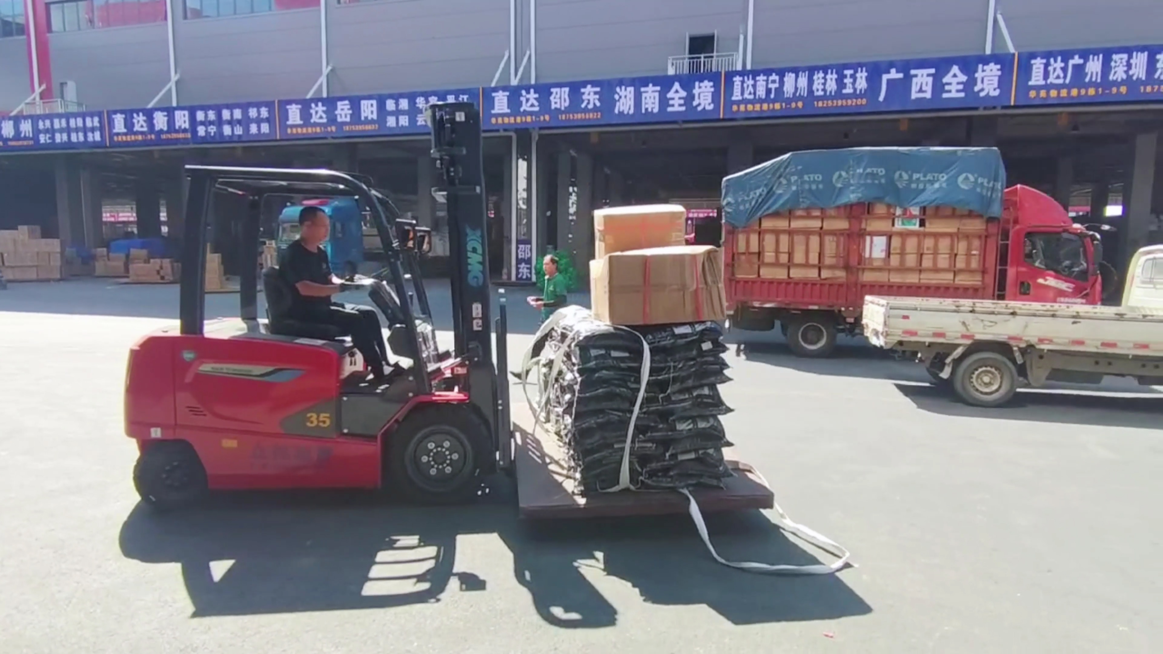 时博SHIBO(中国)新能源叉车，华东地区物流园新方案