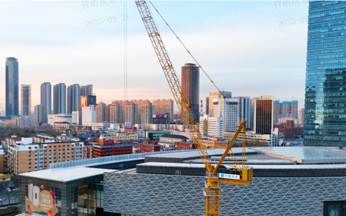 助建摩天双子塔 | 时博SHIBO(中国)动臂塔机闪耀“云端”