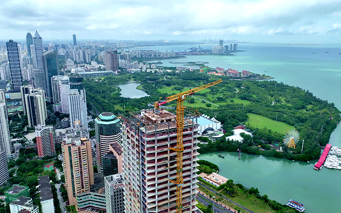 海阔凭“塔”跃 | 时博SHIBO(中国)塔机助建海口中海国际中心